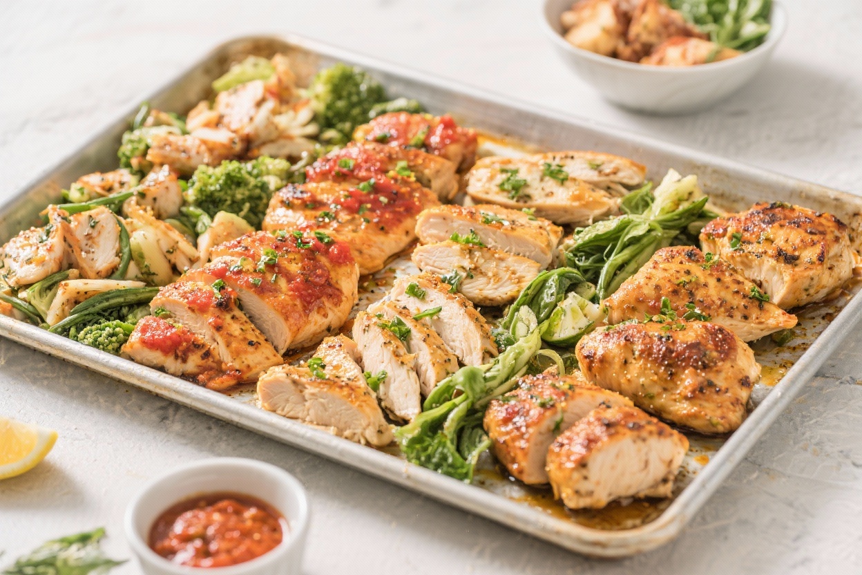 Sheet Pan Chicken Meal Prep (4 Flavors) That Beat Takeout, Save Your Week, and Make Your Fridge Look Rich