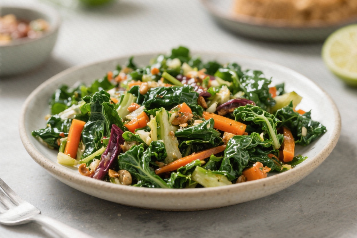 Keto Vegetarian Warm Collard Salad: The Flavor-Packed Power Bowl You’ll Crave Every Night