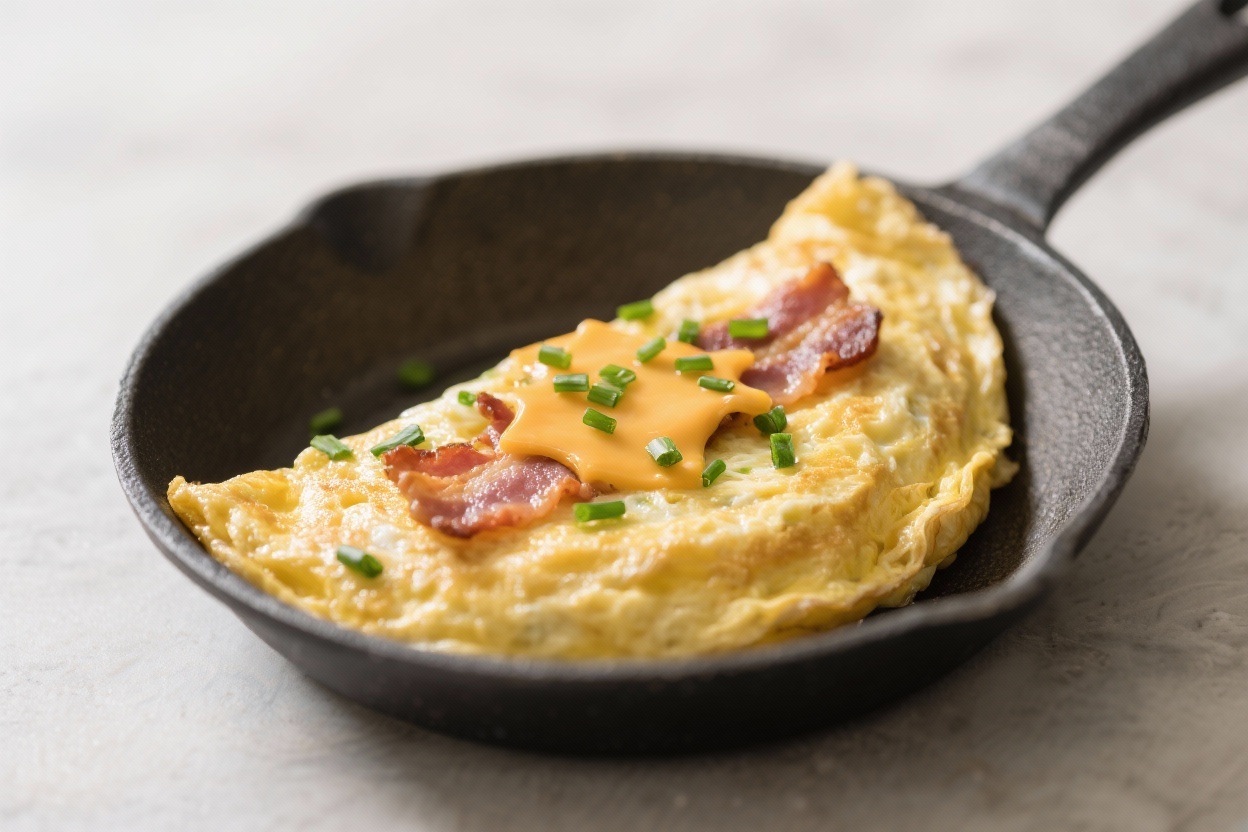 Keto Bacon Cheddar Chive Omelet: The 10-Minute Power Breakfast That Actually Tastes Like a Cheat Meal