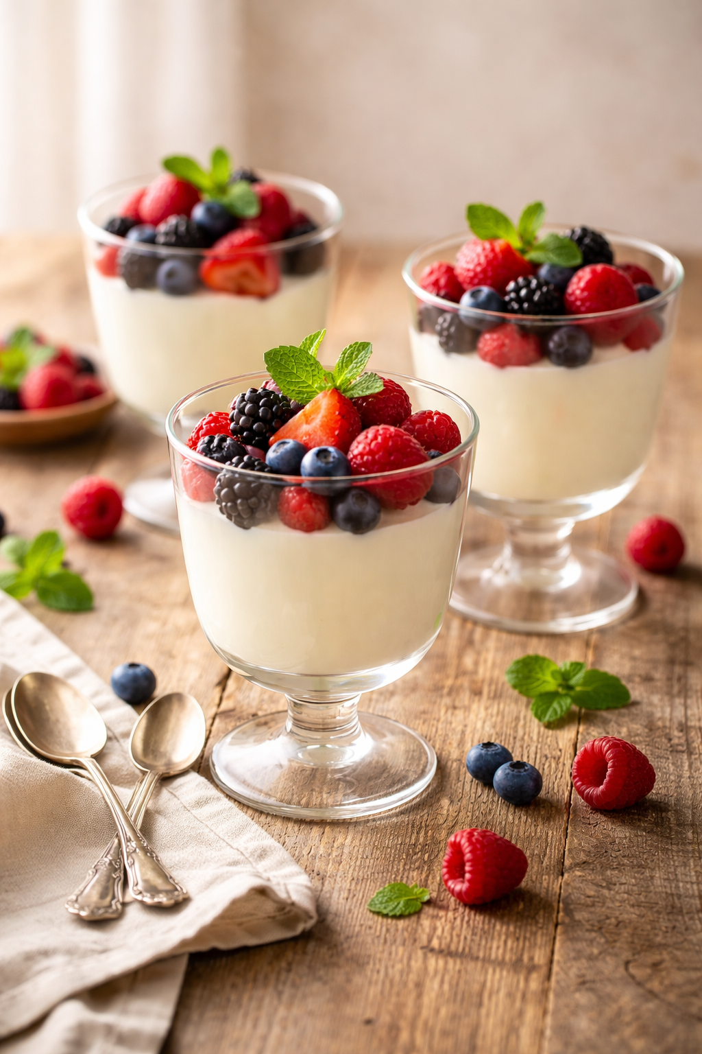 keto vanilla pudding parfait